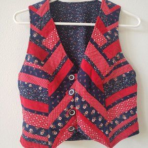Vintage quilted Paisley vest